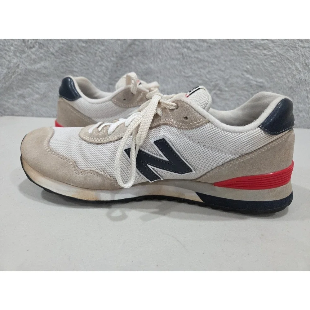 New Balance Mens‎ 515 Classic Sneaker Shoe ML515RC3 White Blue Red Size 10